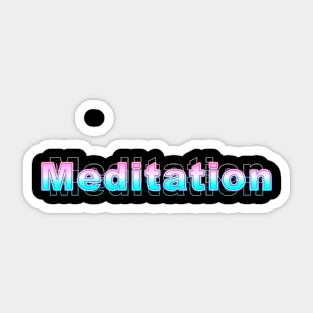 Meditation Sticker